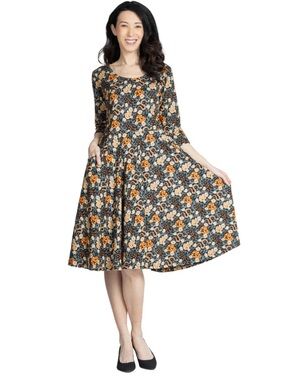 Svaha USA Slither & Bloom Twirl Dress with Pockets size medium